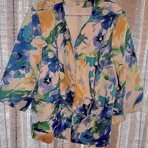 Danillo Floral Blazer Jacket Size 22 W